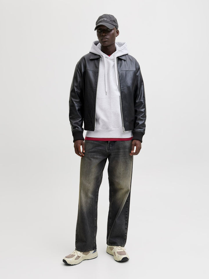 Jornostalgia Typo Sweat Hood - Grijs Melee