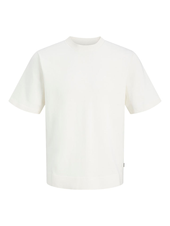 Jprblamilano Spring Knit Crew Neck Ss - Wit