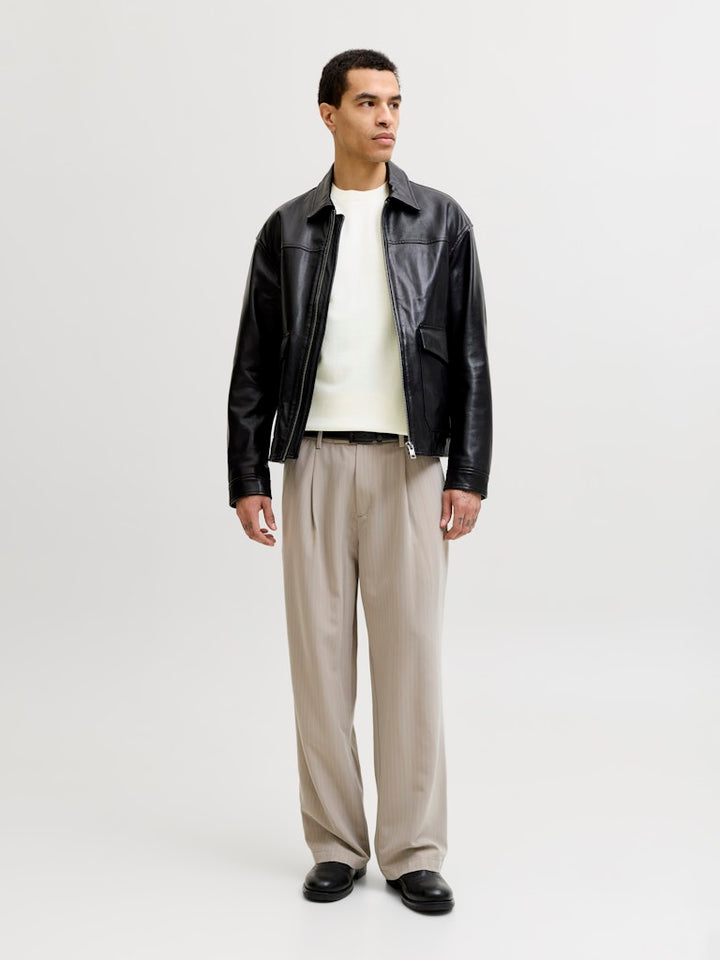 Jprblamilano Spring Knit Crew Neck Ss - Wit
