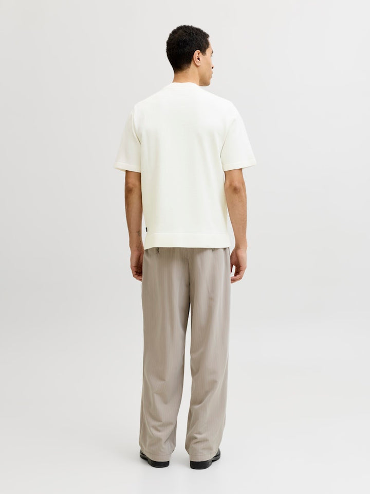 Jprblamilano Spring Knit Crew Neck Ss - Wit