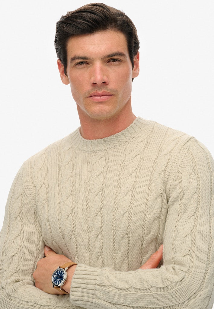 Jacob Cable Trui - Ecru