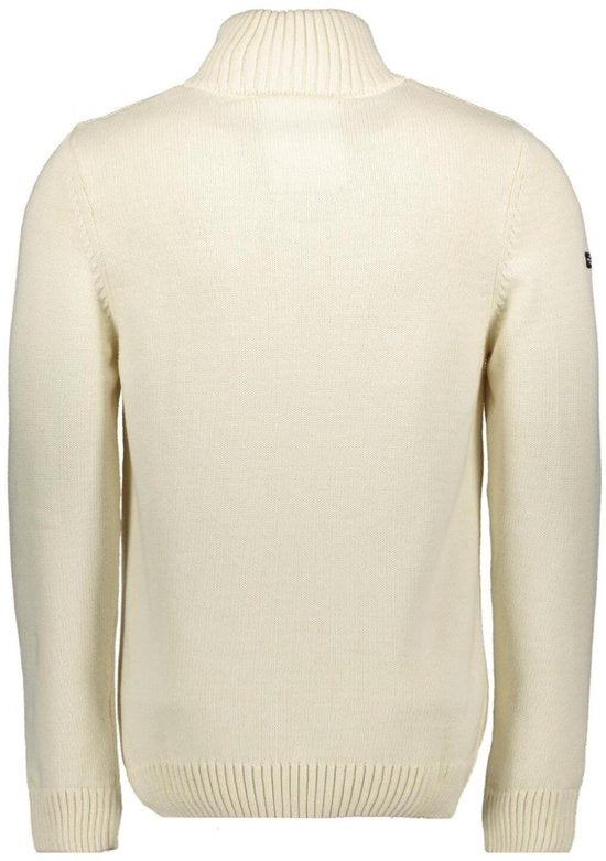 Cotten Knit Hanly Half Zip - Ecru