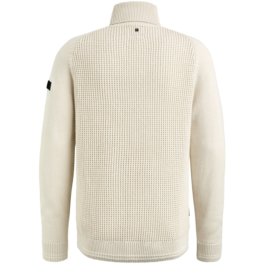 Roll Neck Cotton - Ecru