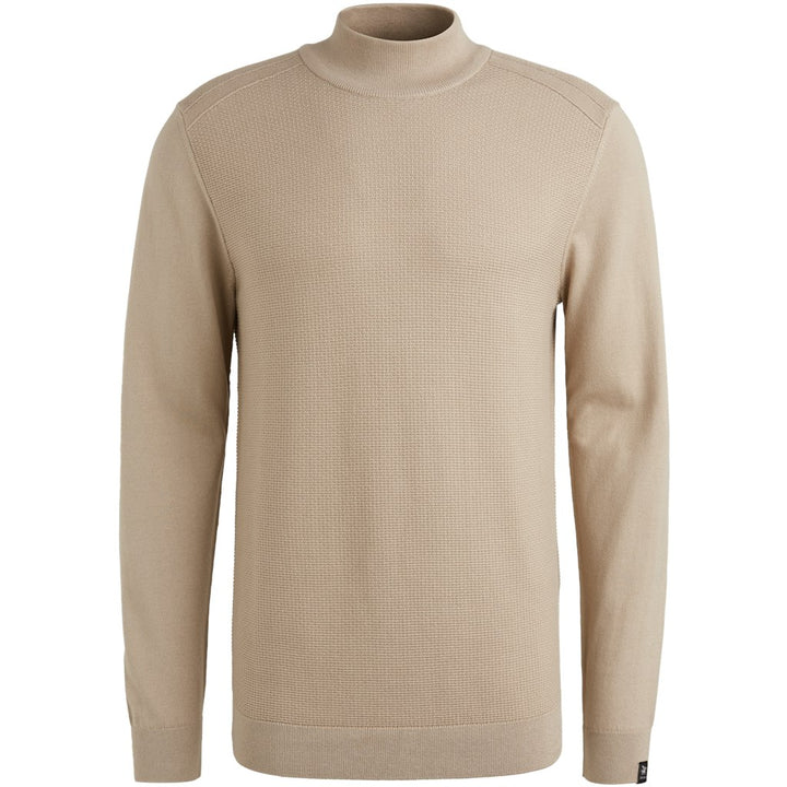 Mock Neck Cotton Modal - Zand