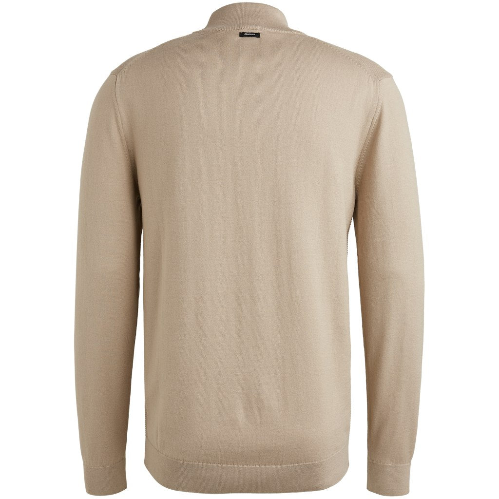Mock Neck Cotton Modal - Zand