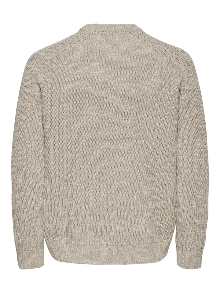 Onsjoin Rlx Ls Raglan Knit - Zand