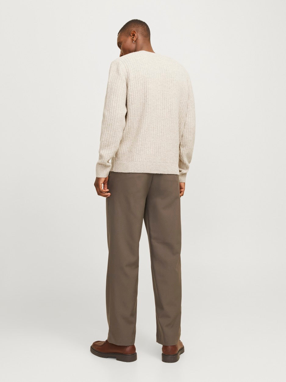 Jprcchowell Knit Crew Neck - Zand