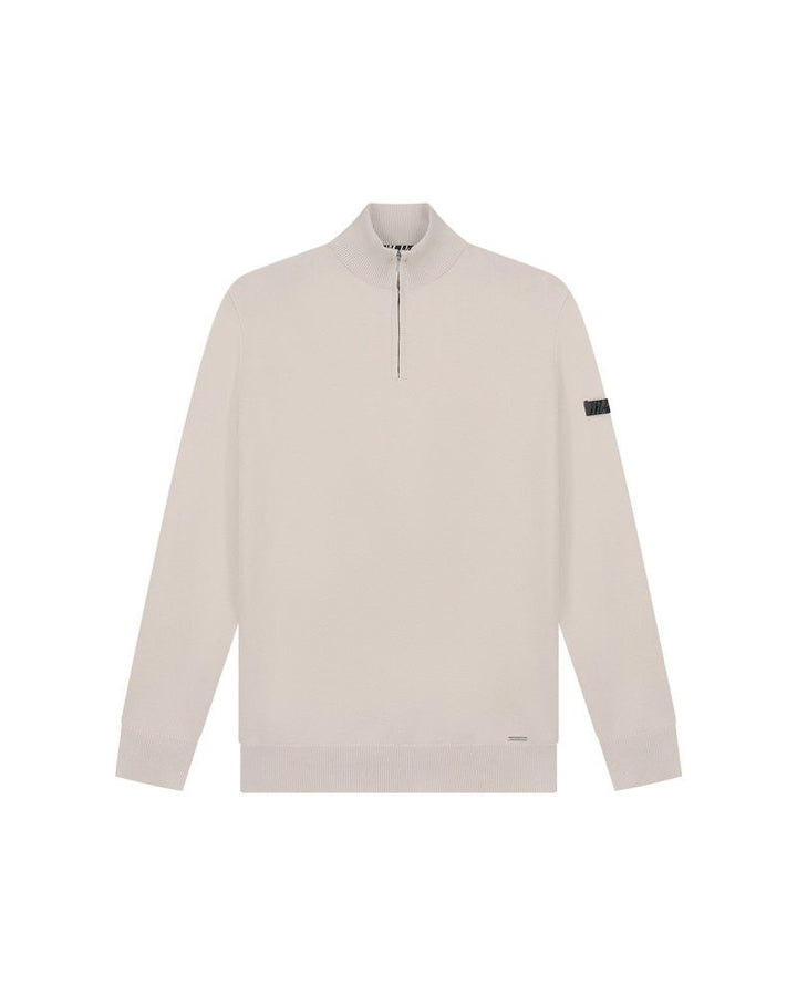 Knitted Quarter Zip - Zand