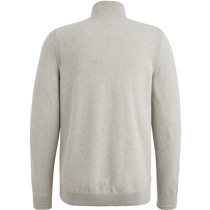 Half Zip Collar Cotton Mix - Beige