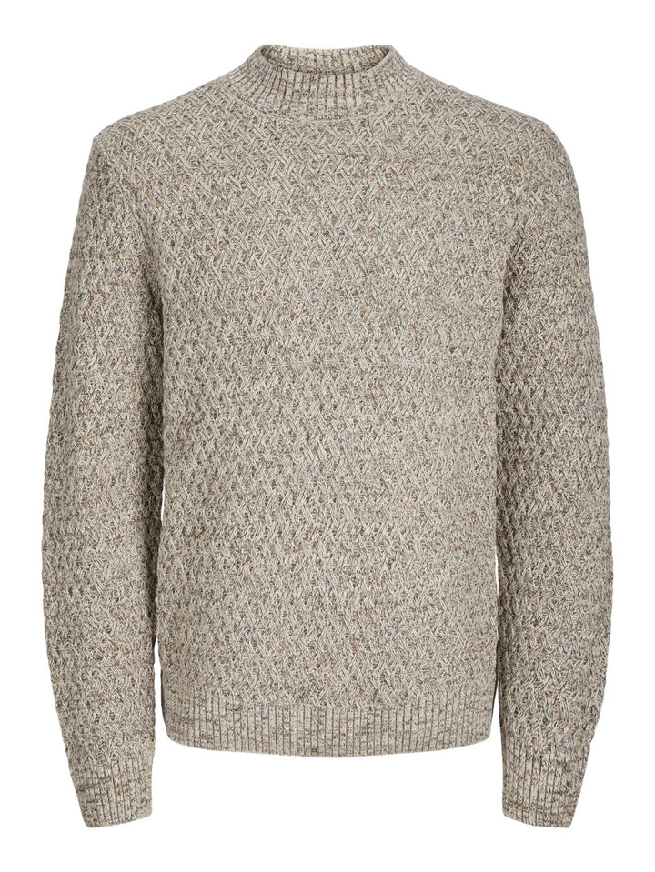 Jprccziggi Knit Mock Neck - Beige