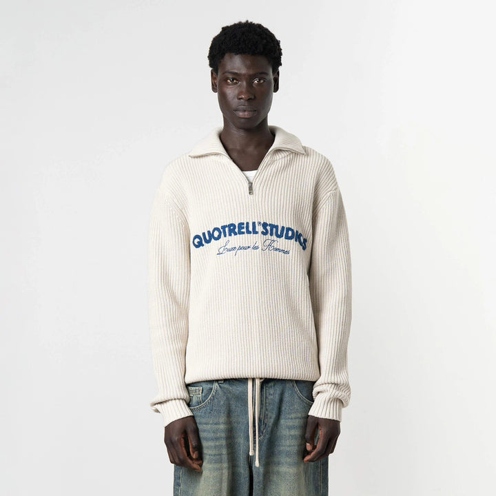 Jace Studio Zip Up - Beige