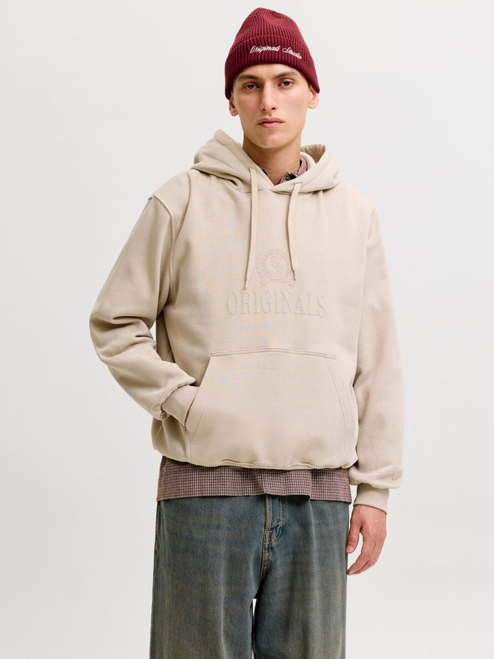 Jorfrederiksberg Monogram Sweat Hood Sn - Beige