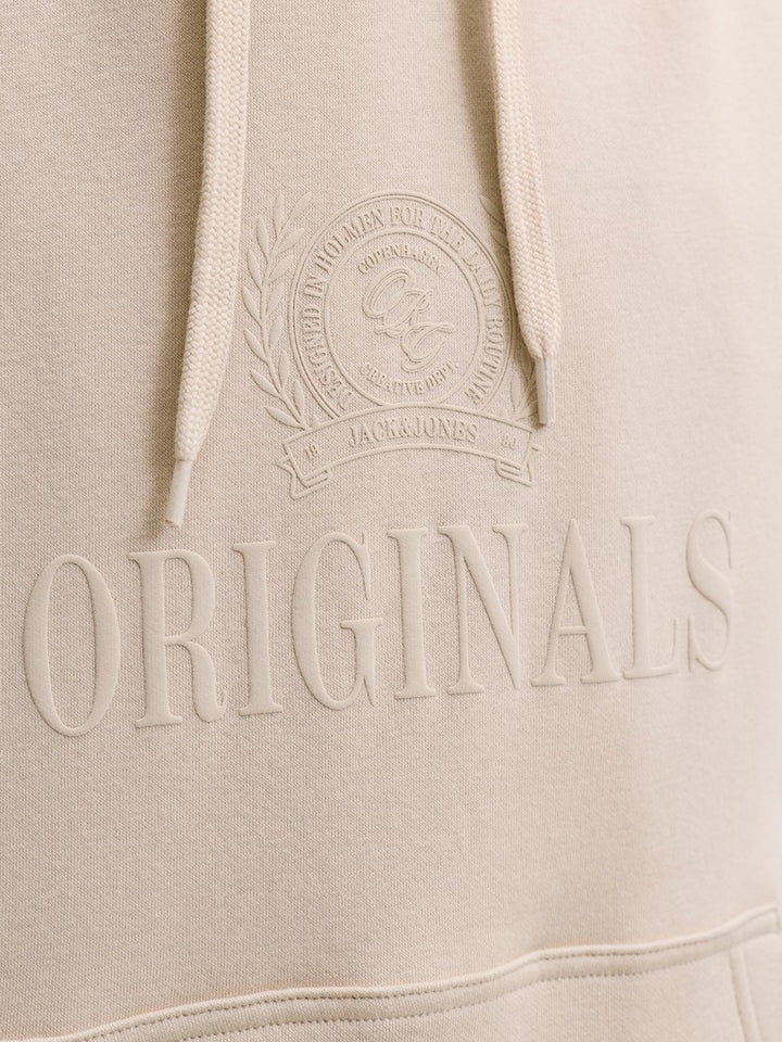 Jorfrederiksberg Monogram Sweat Hood Sn - Beige