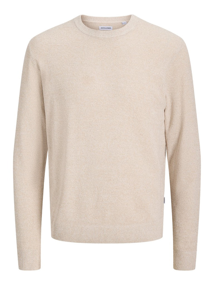Jjeryder Knit Crew Neck - Beige