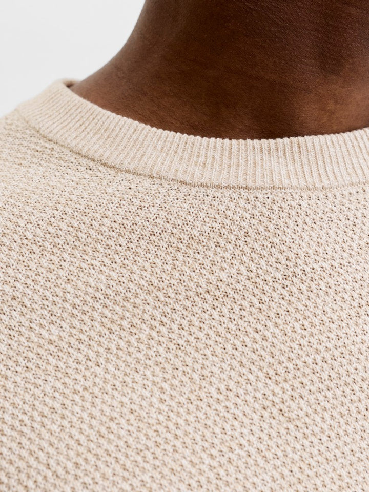 Jjeryder Knit Crew Neck - Beige