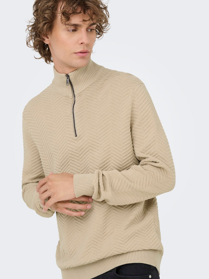 Onsmace Reg 12 Herringbon Half Zip - Kit