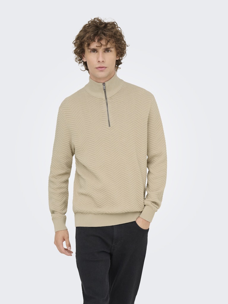Onsmace Reg 12 Herringbon Half Zip - Kit