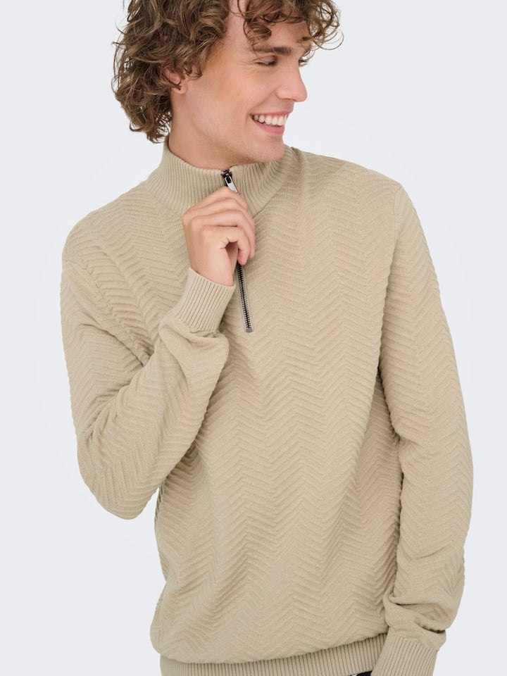 Onsmace Reg 12 Herringbon Half Zip - Kit