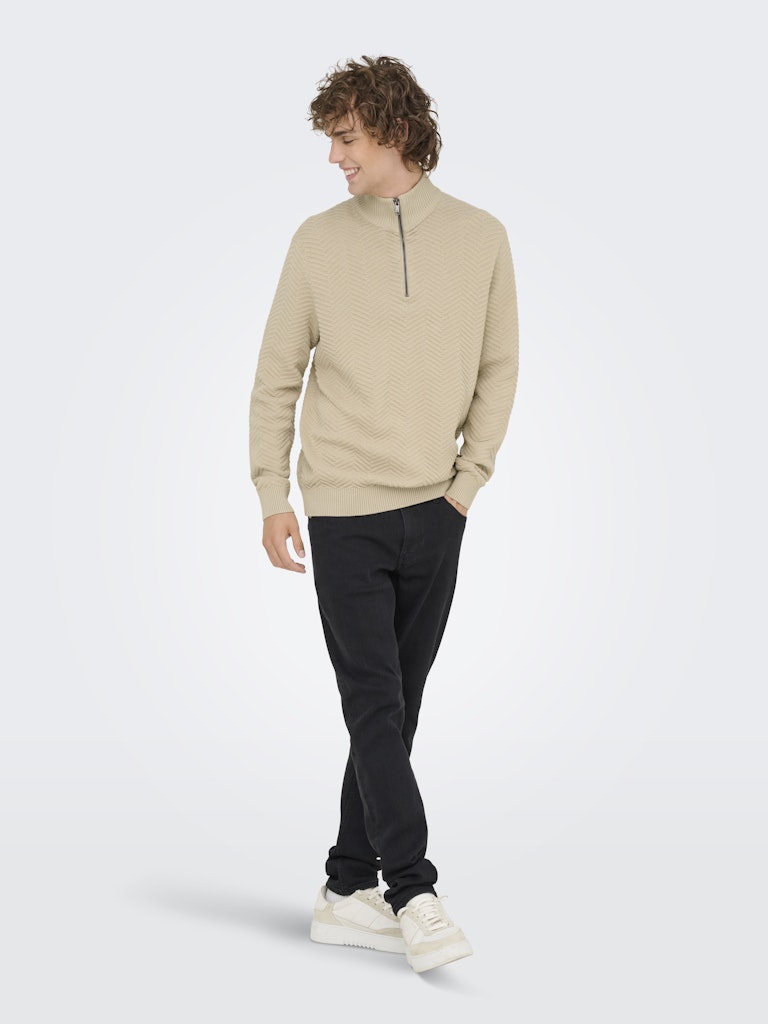 Onsmace Reg 12 Herringbon Half Zip - Kit