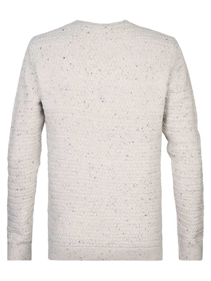 Knitwear Round Neck - Ecru Dessin