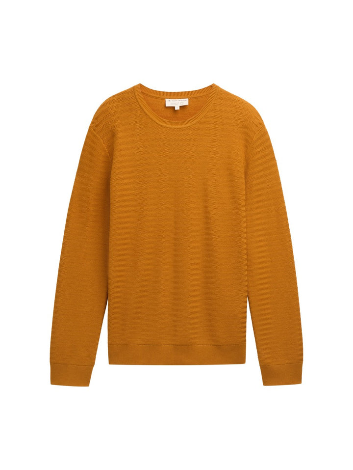 Structure Crewneck Knit - Oker