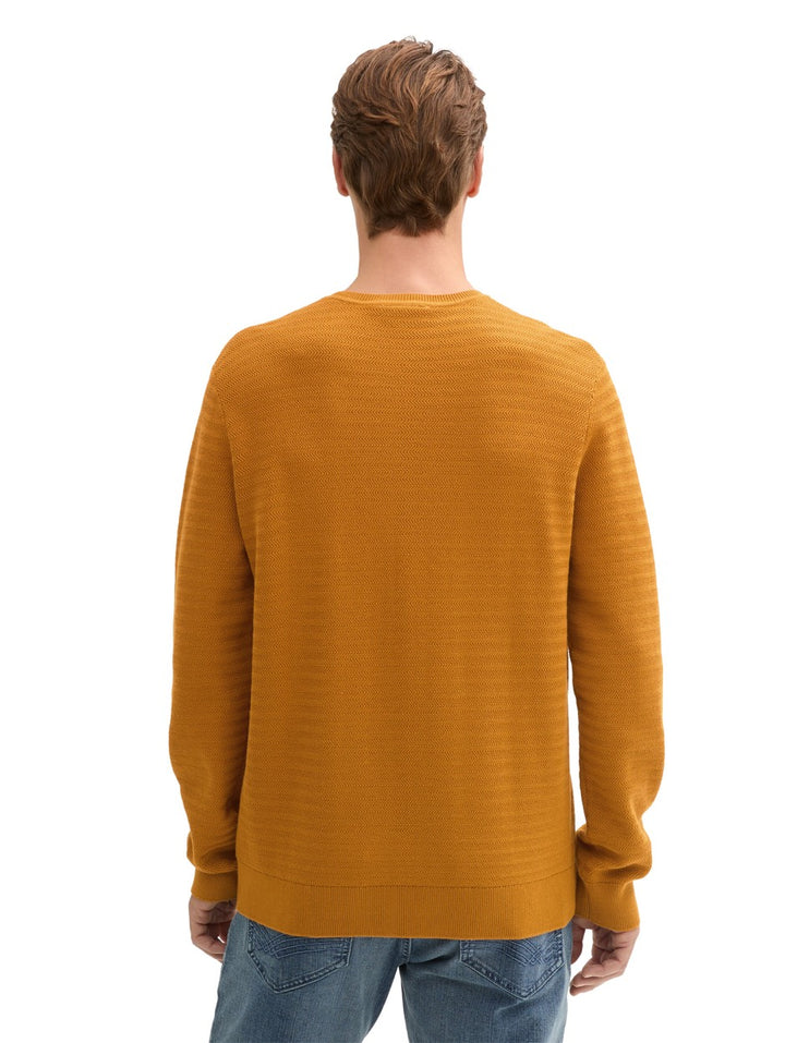 Structure Crewneck Knit - Oker