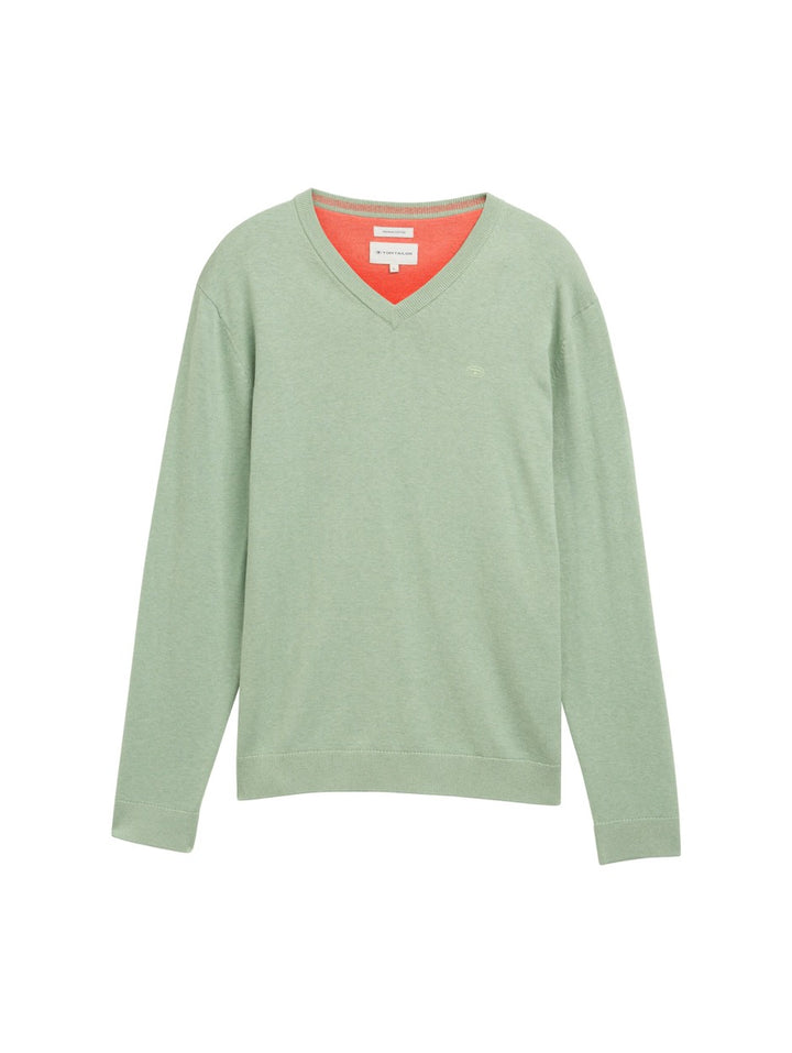 V-neck Stucture Neck - Mint