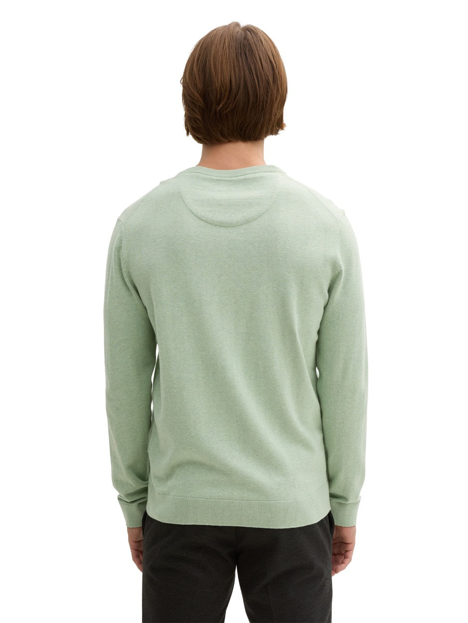 V-neck Stucture Neck - Mint