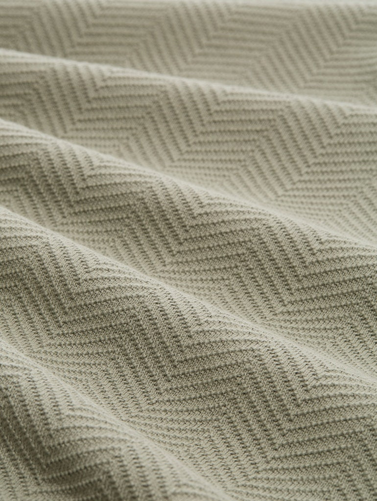 Knitted Herringbone Troyer - Mint