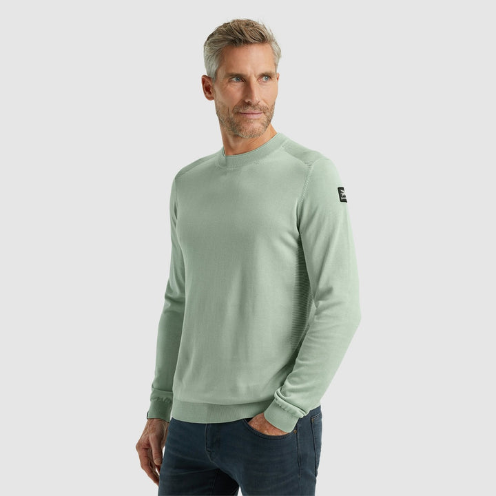 R-neck Cotton Modal - Olijf