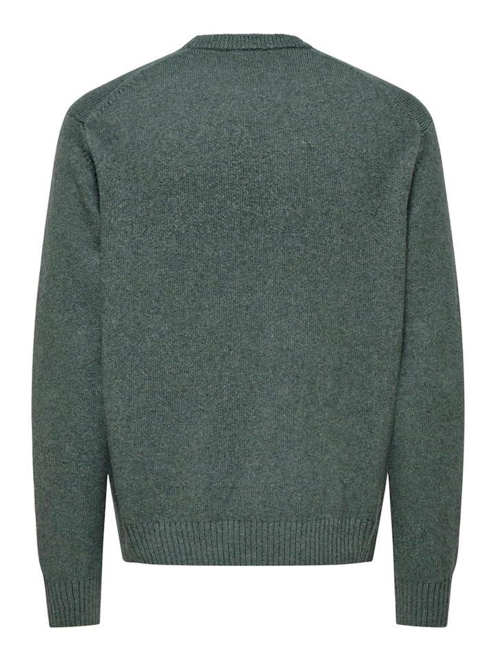 Onsjames Rlx Crew Knit Noos - Oud Groen