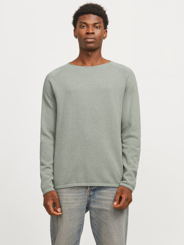 Jjehill Knit Crew Neck Noos - Oud Groen