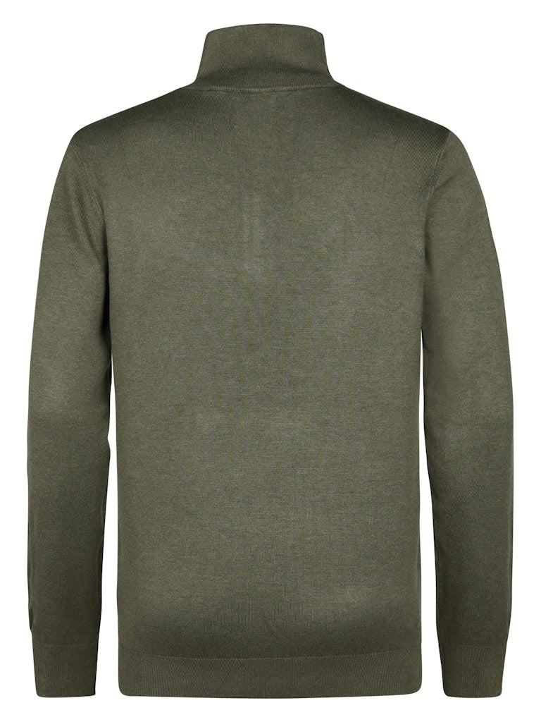 Men Knitwear Collar Basic - Army