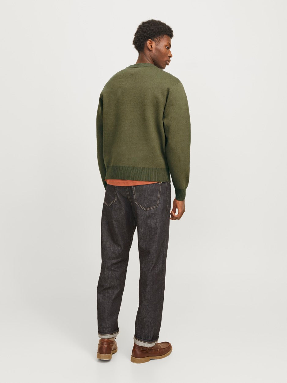 Jorvesterbro Knit Crew Neck Sn - Army