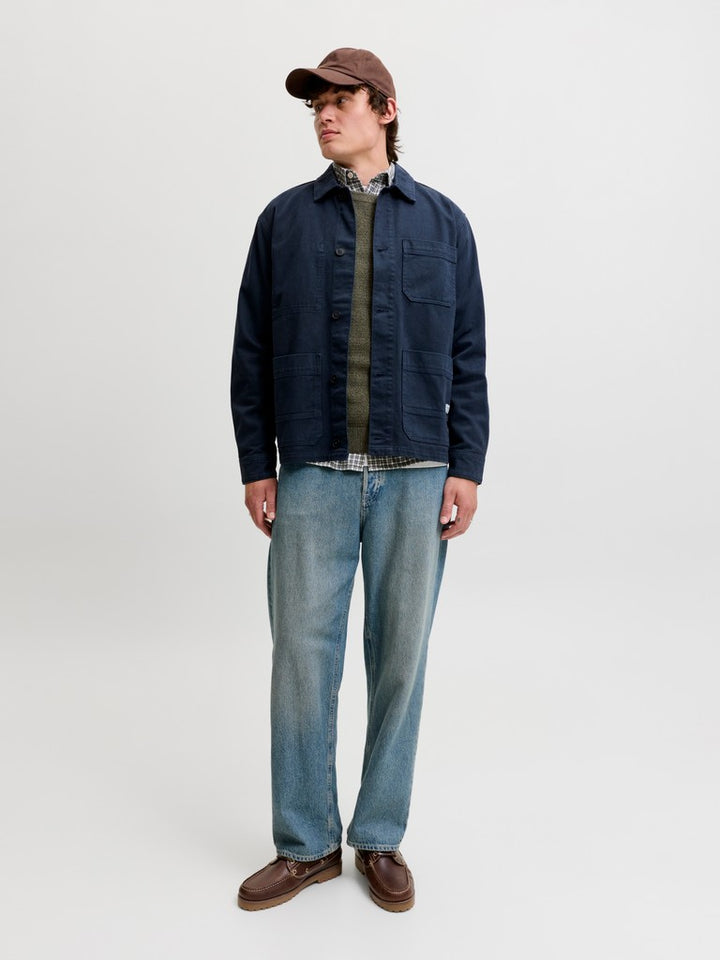 Jjeryder Knit Crew Neck - Donkergroen