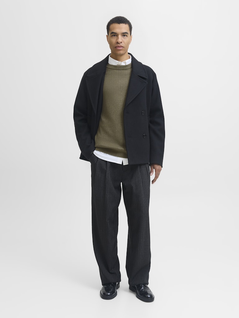 Jprblamilano Stitch Knit Crew Neck Sn - Groen Melee