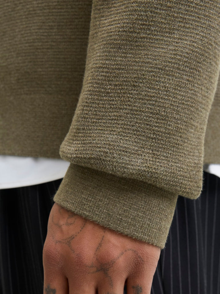 Jprblamilano Stitch Knit Crew Neck Sn - Groen Melee