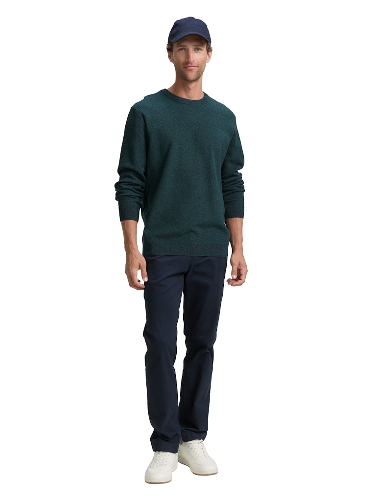 Trui Crew Neck - Groen Dessin
