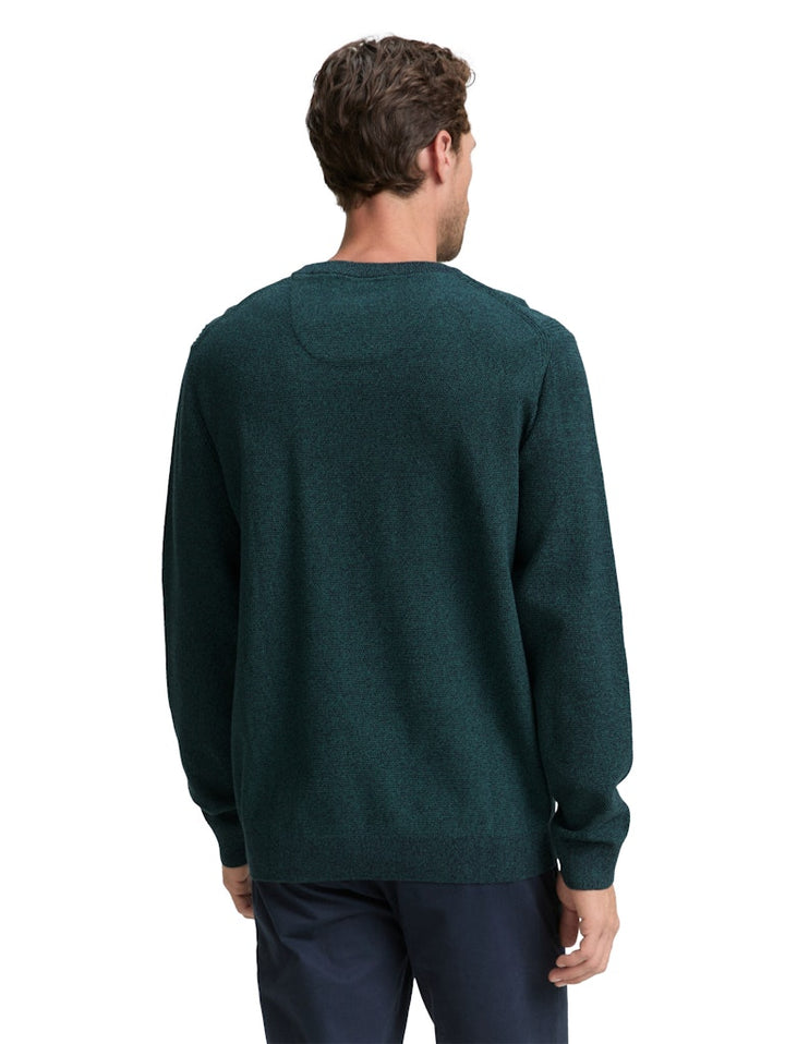 Trui Crew Neck - Groen Dessin