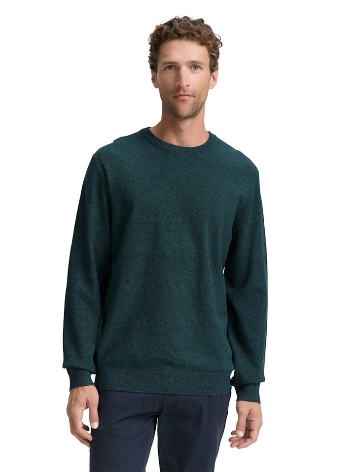 Trui Crew Neck - Groen Dessin