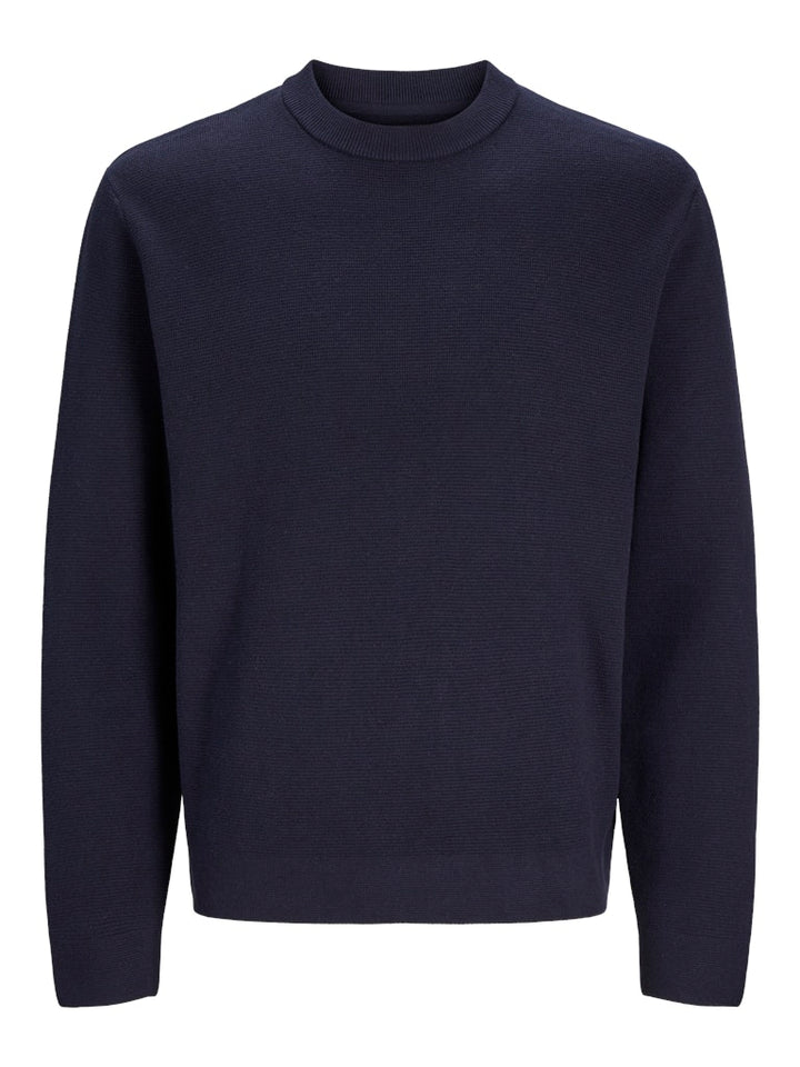 Jprblamilano Stitch Knit Crew Neck Sn - Lichtblauw