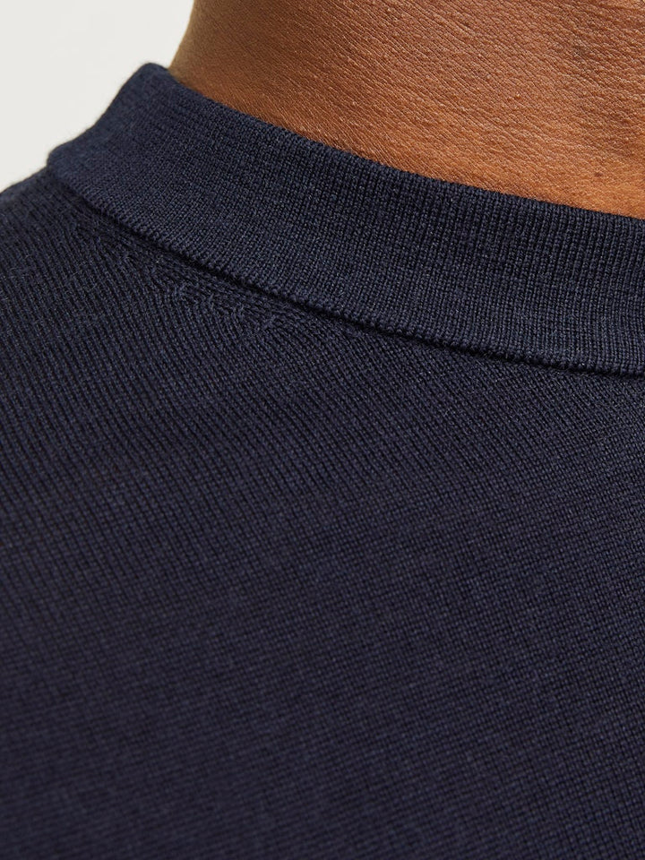 Jprblamilano Stitch Knit Crew Neck Sn - Lichtblauw
