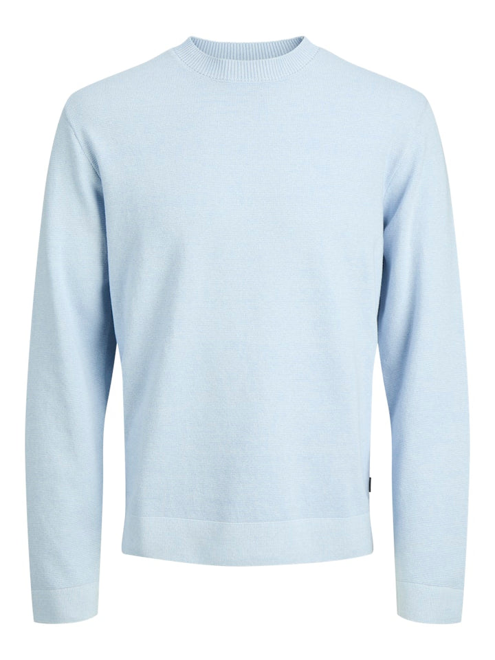 Jprblamilano Spring Knit Crew Neck Ls - Lichtblauw