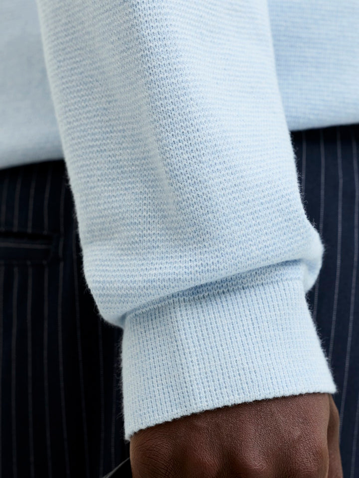 Jprblamilano Spring Knit Crew Neck Ls - Lichtblauw