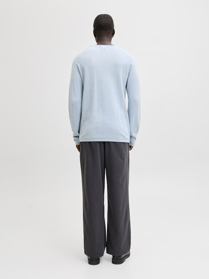 Jjehill Knit Crew Neck Noos - Lichtblauw