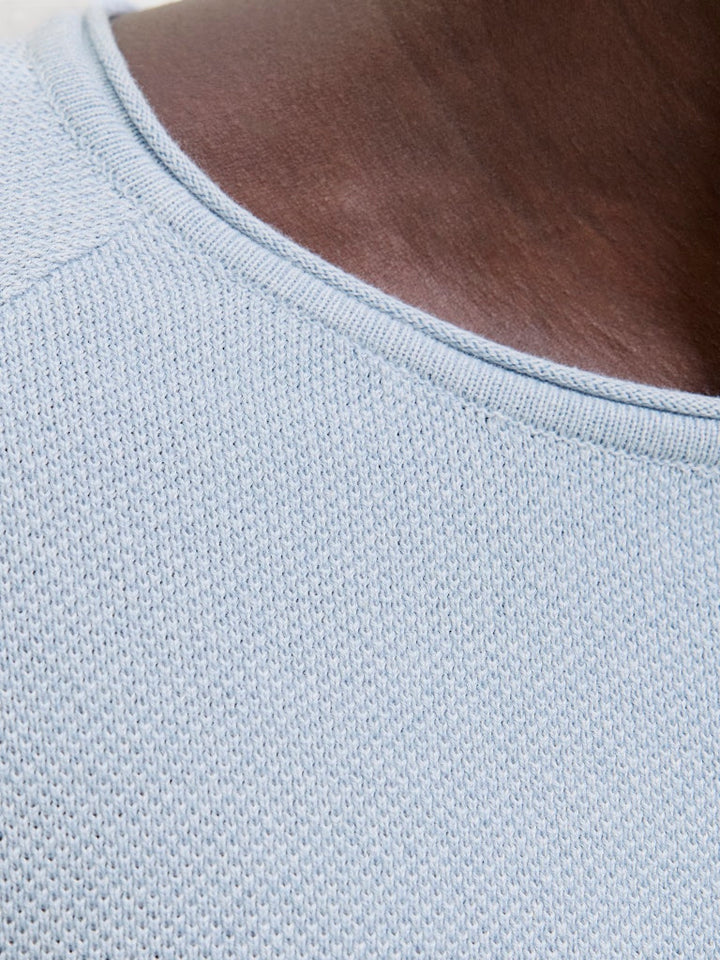 Jjehill Knit Crew Neck Noos - Lichtblauw