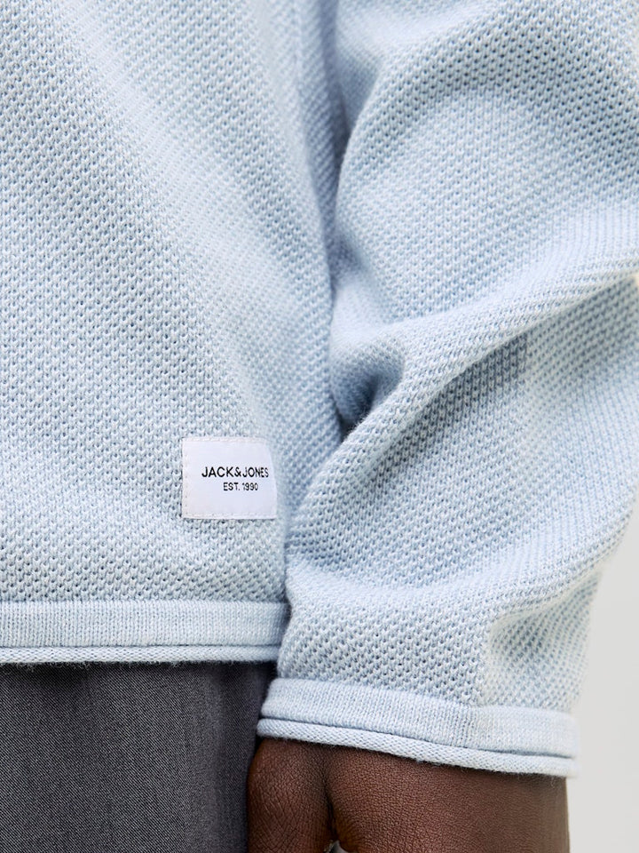 Jjehill Knit Crew Neck Noos - Lichtblauw
