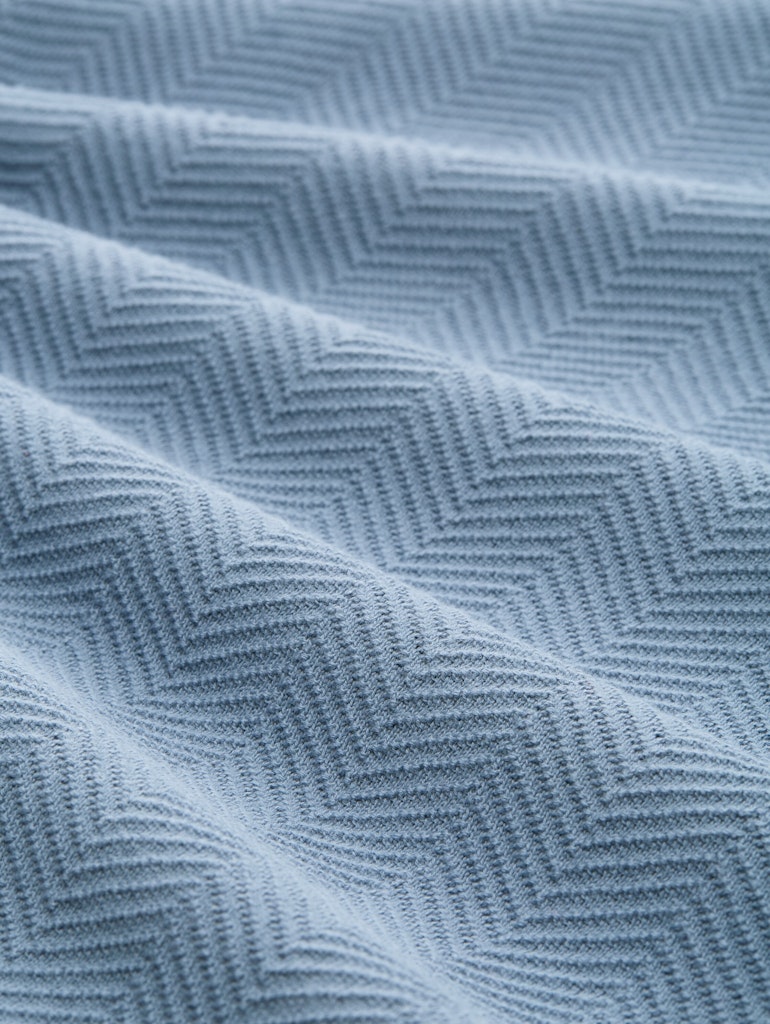 Herringbone  Pullover - Lichtblauw