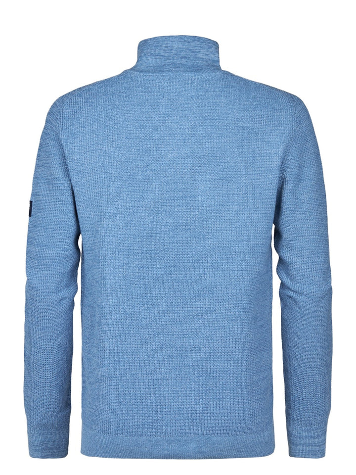 Men Knitwear Collar - Lichtblauw