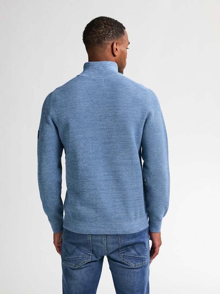 Men Knitwear Collar - Lichtblauw